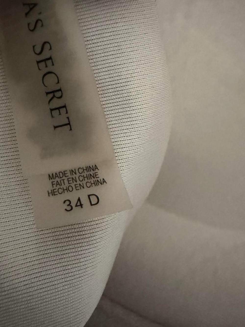 Victoria's Secret Black and White Stripe Push-Up Bikini Top 34D - Picture 6 of 6
